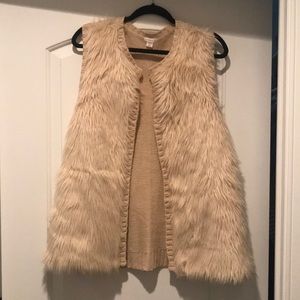 Faux fur vest